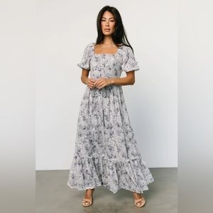 Helena Embroidered Maxi Dress NWT